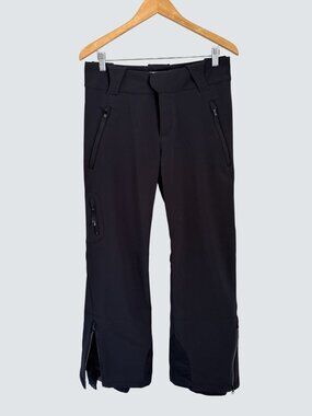 Columbia Titanium Womens Snow Pants M Black Water-Resistant Zippered Pockets